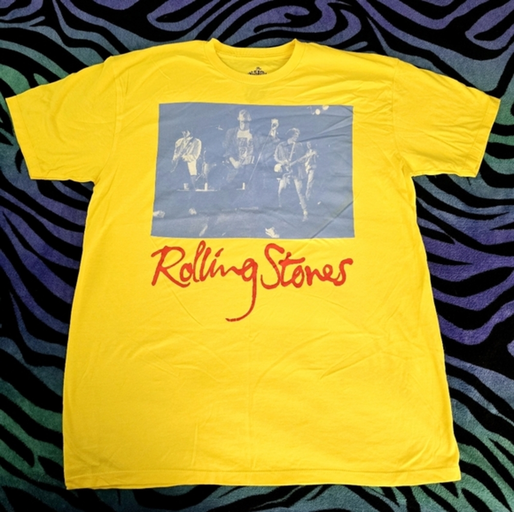 NWOT Officially Licensed Rolling Stones Black and Blue Live T-Shirt Size XL